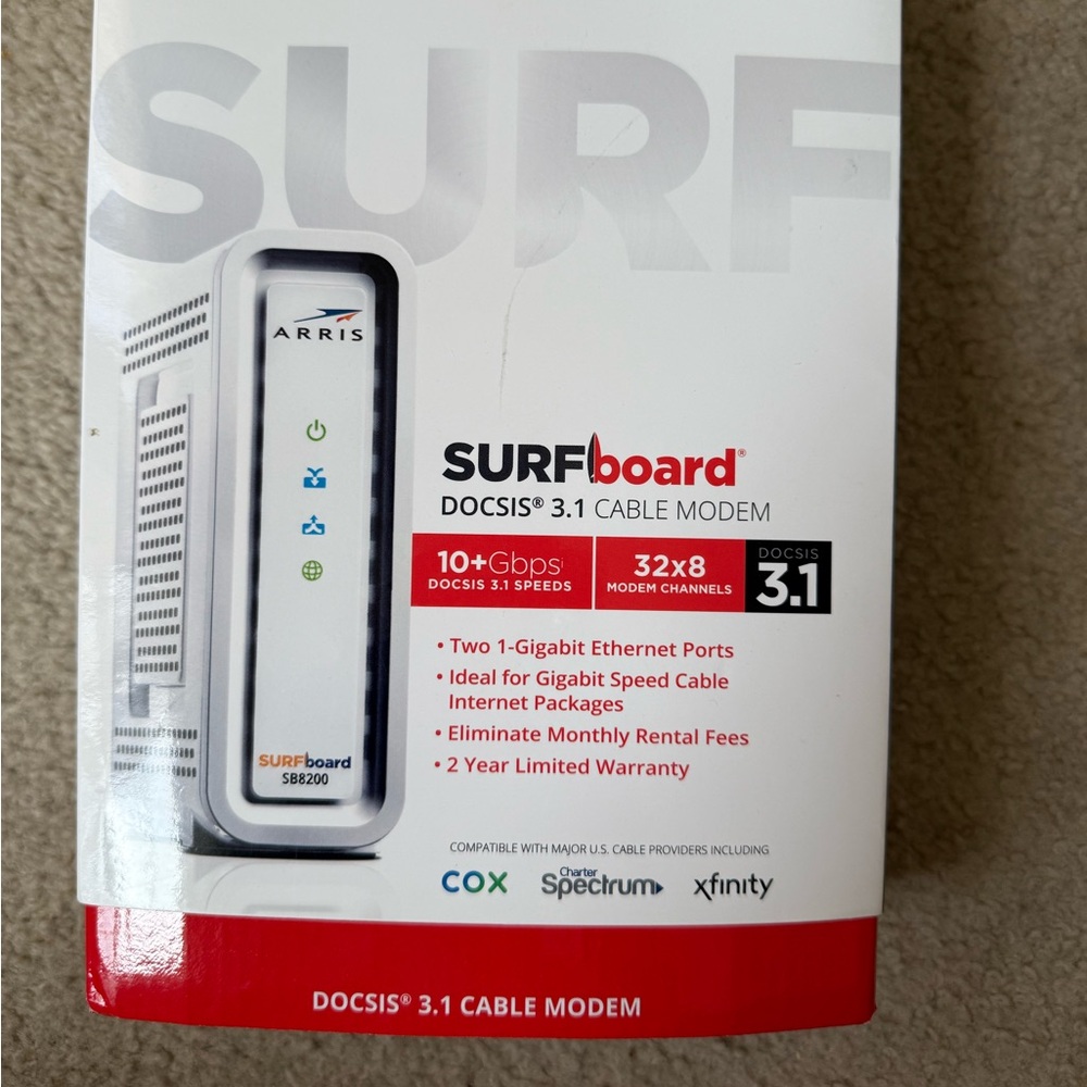 ARRIS SURFboard White Cable Modem